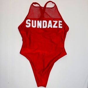 NEW..Red ❤️ one piece bathing suit size S (small) from Forever21